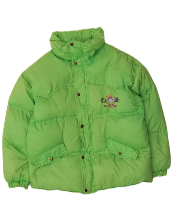 Giacca Imbottita Oversize Cacao Donna IT 44 Verde Medio Poliammide