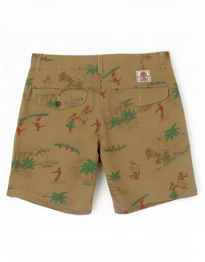 Pantaloncini chino hawaiani da uomo Franklin Marshall medi W32 kaki