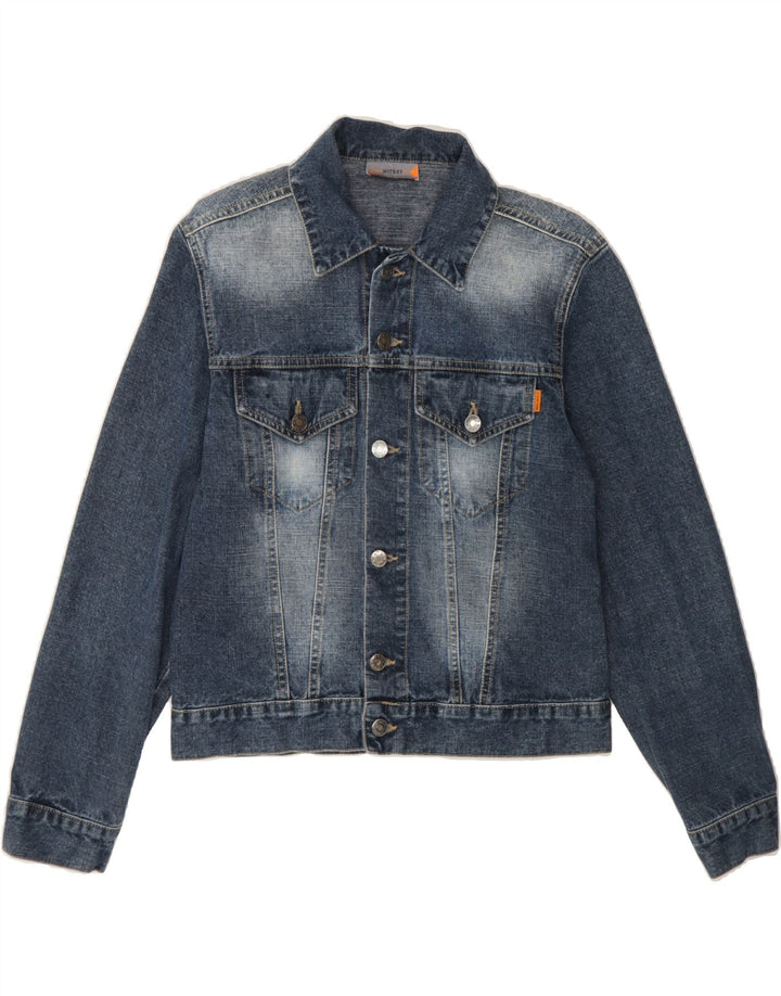 WITBOY Womens Denim Jacket UK 10 Small Blue Cotton Vintage WITBOY and Second-Hand WITBOY from Messina Hembry 