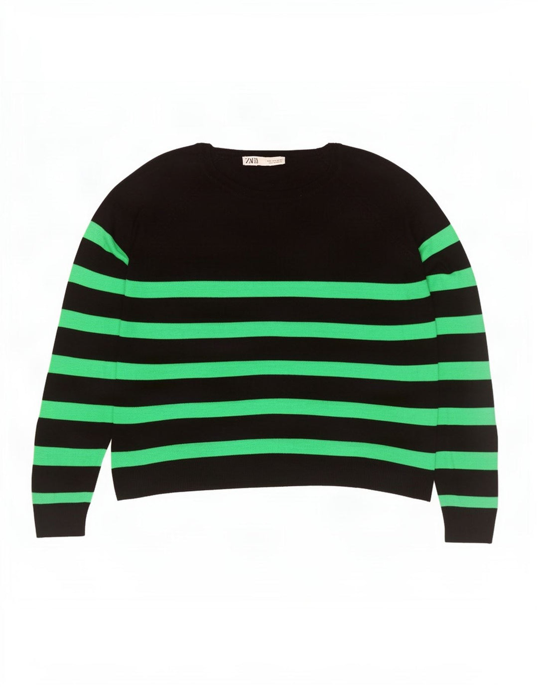 Blusa oversize da donna Zara Top UK 10 piccola a righe nere