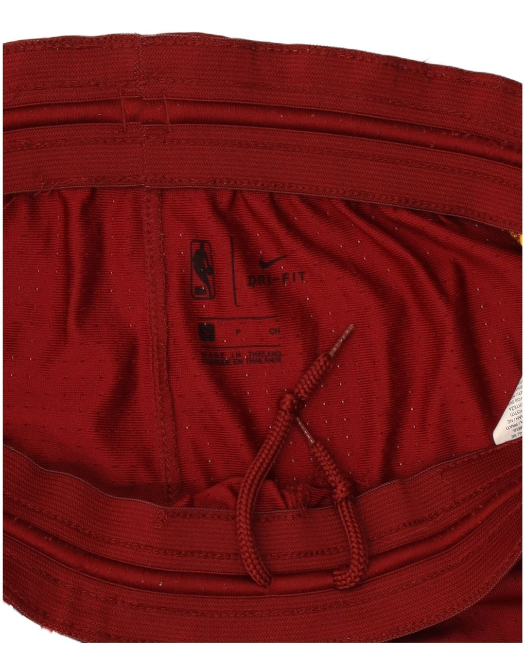 Pantaloncini sportivi Nike da uomo piccoli in poliestere color block bordeaux