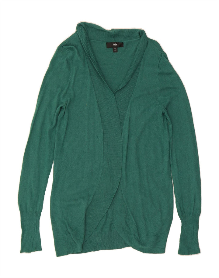 MOSSIMO Womens Open Cardigan Sweater UK 12 Medium Green Nylon Vintage Mossimo and Second-Hand Mossimo from Messina Hembry 