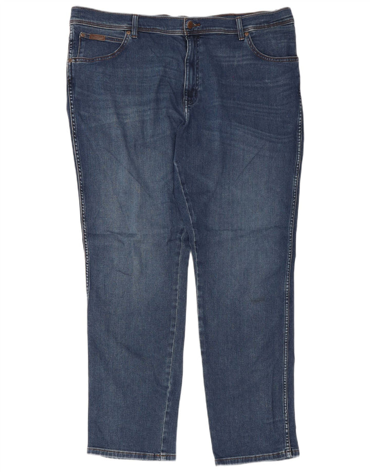 Jeans Wrangler Texas Slim da uomo W44 L32 in cotone blu
