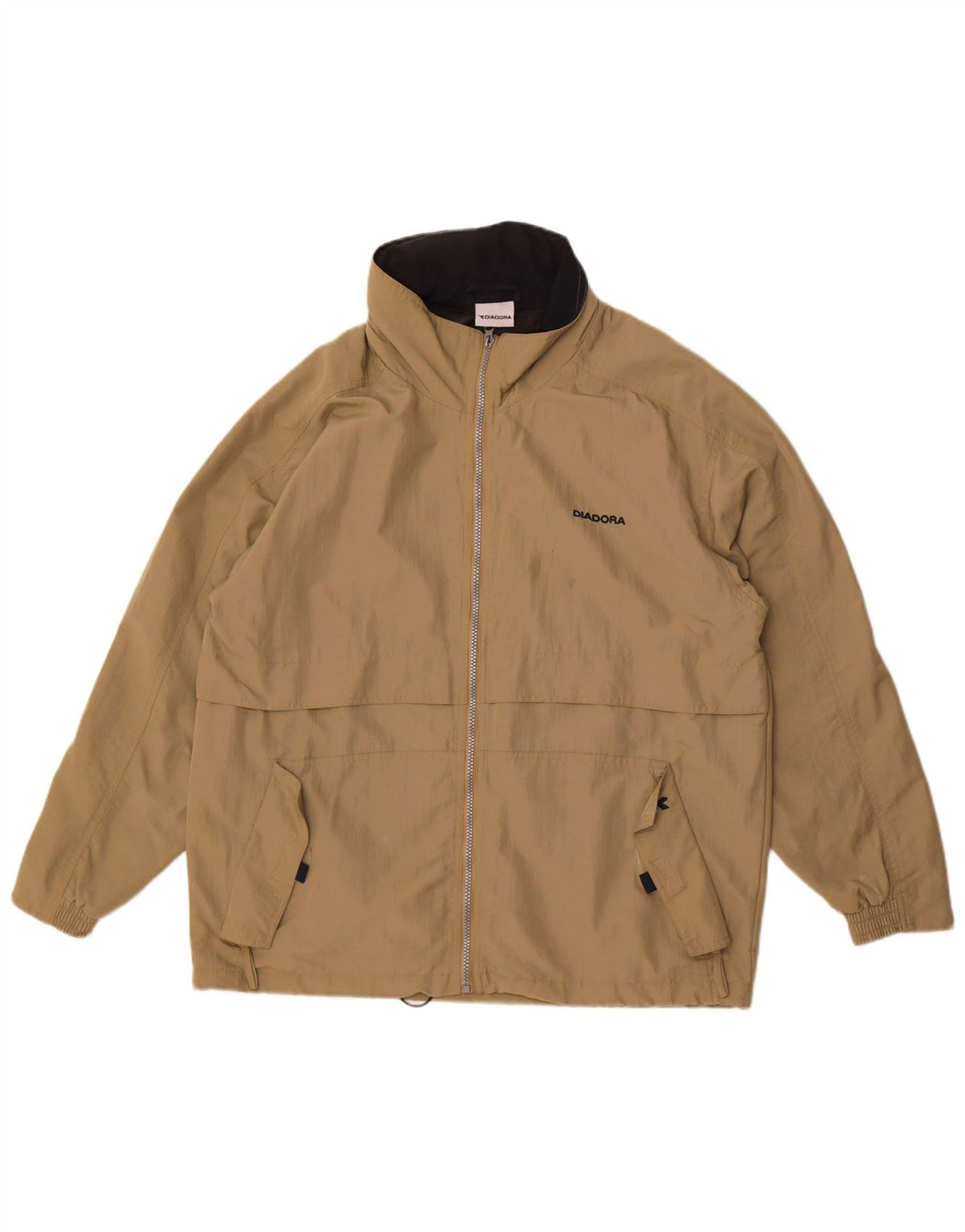 Giacca antipioggia da uomo Diadora Loose Fit UK 36 Small Khaki Poliammide