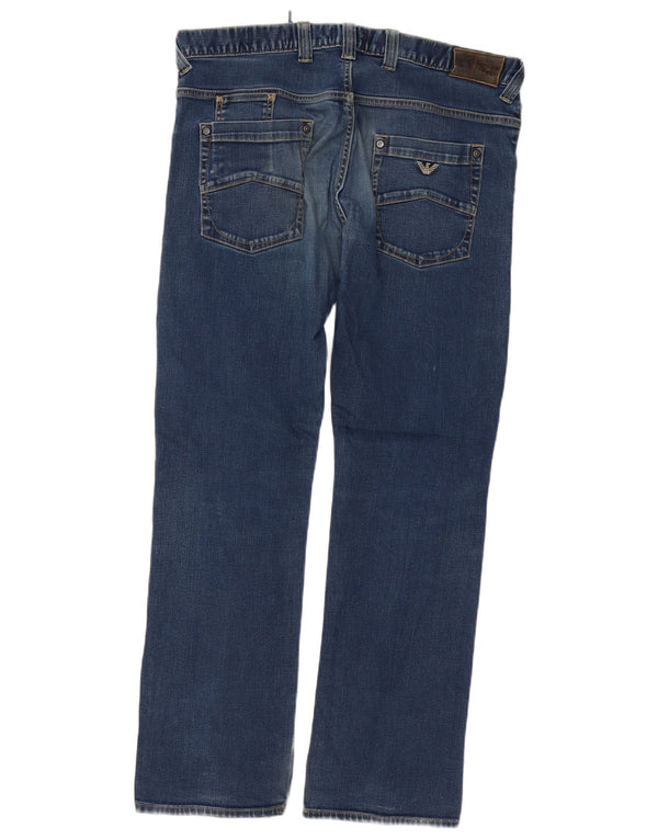 Jeans dritti da uomo Armani W38 L33 Blu