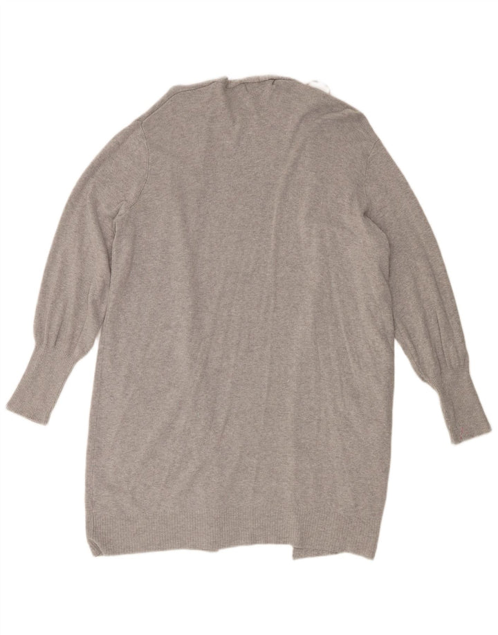Maglione cardigan lungo da donna Marks & Spencer UK 16 Large Grey Flecked