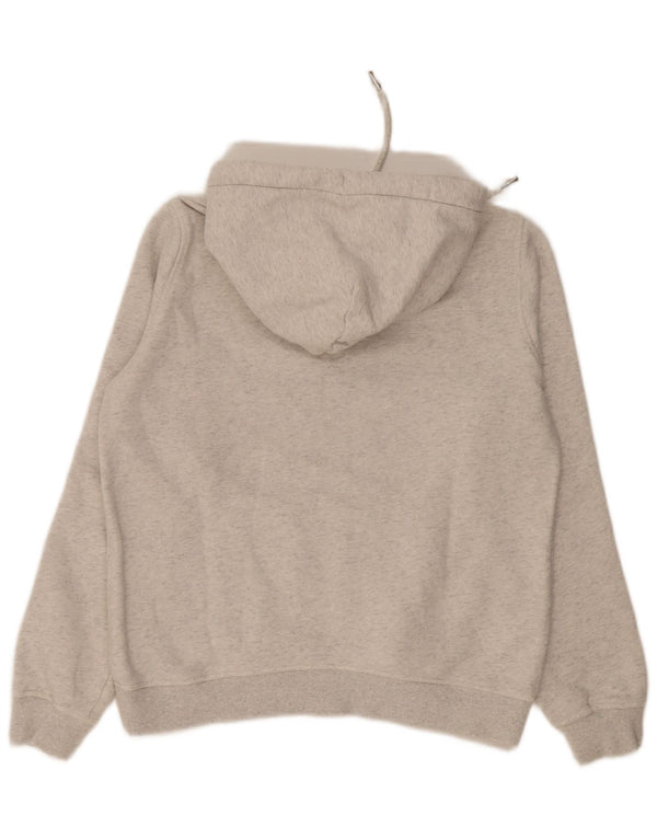 Maglione con cappuccio grafico da donna Jack Wills UK 12 Cotone screziato grigio medio