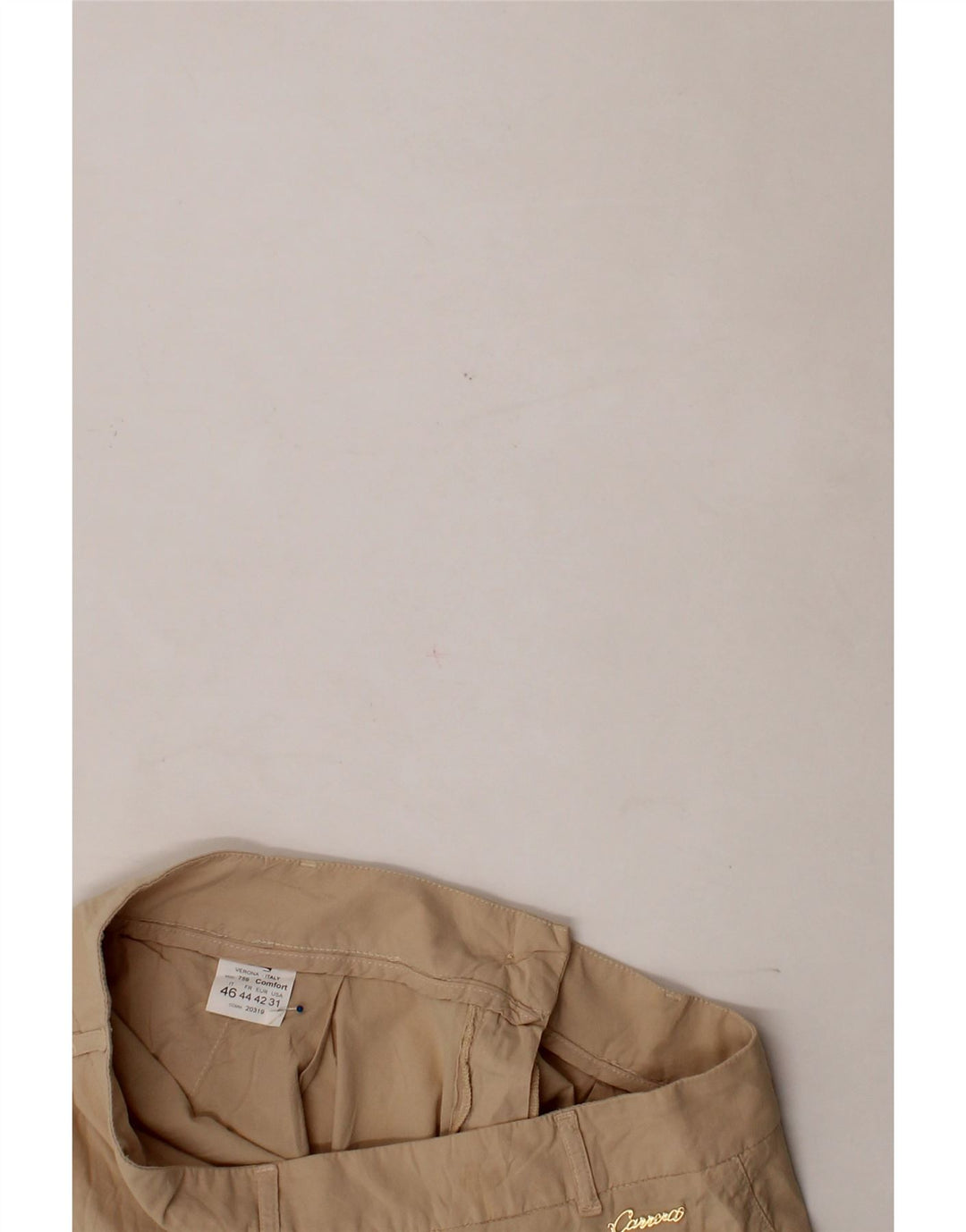 CARRERA Womens Pegged Chino Shorts IT 46 Large W32  Beige Cotton Vintage Carrera and Second-Hand Carrera from Messina Hembry 