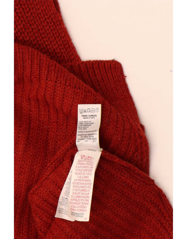 Canotta da donna Marks & Spencer UK 12 Acrilico rosso medio