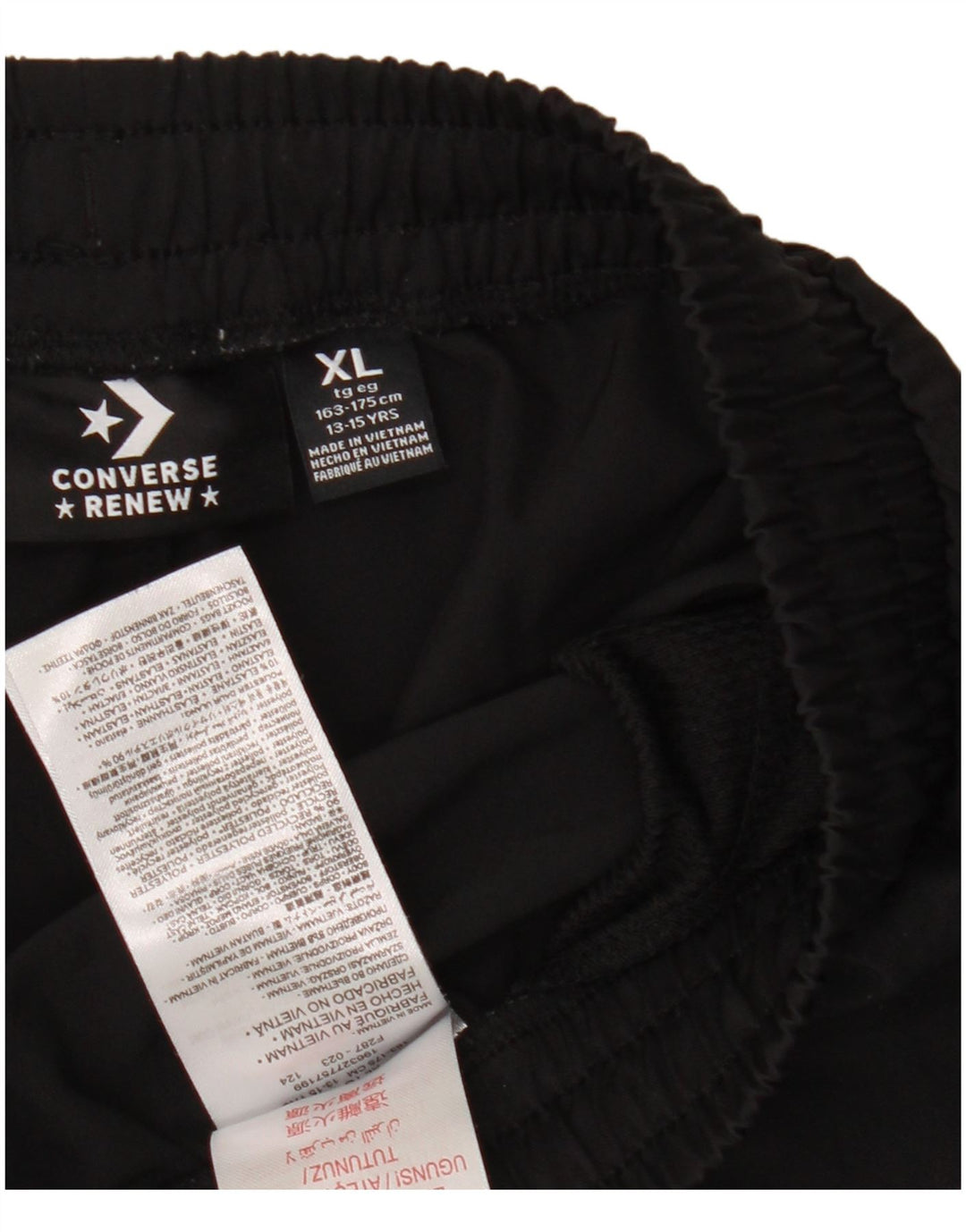 Pantaloncini sportivi con grafica Converse da ragazzo 13-14 anni XL Poliestere nero