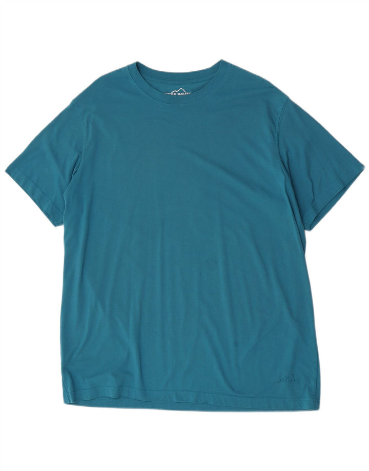 T-shirt da uomo Eddie Bauer Top XL in cotone blu