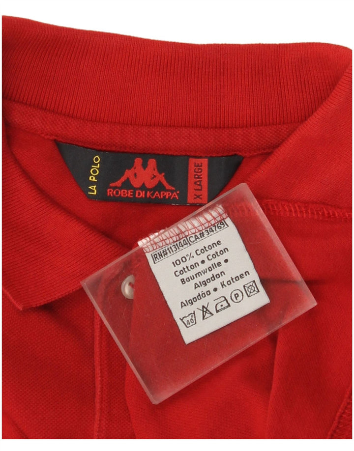 Polo Kappa Uomo XL Rosso Cotone
