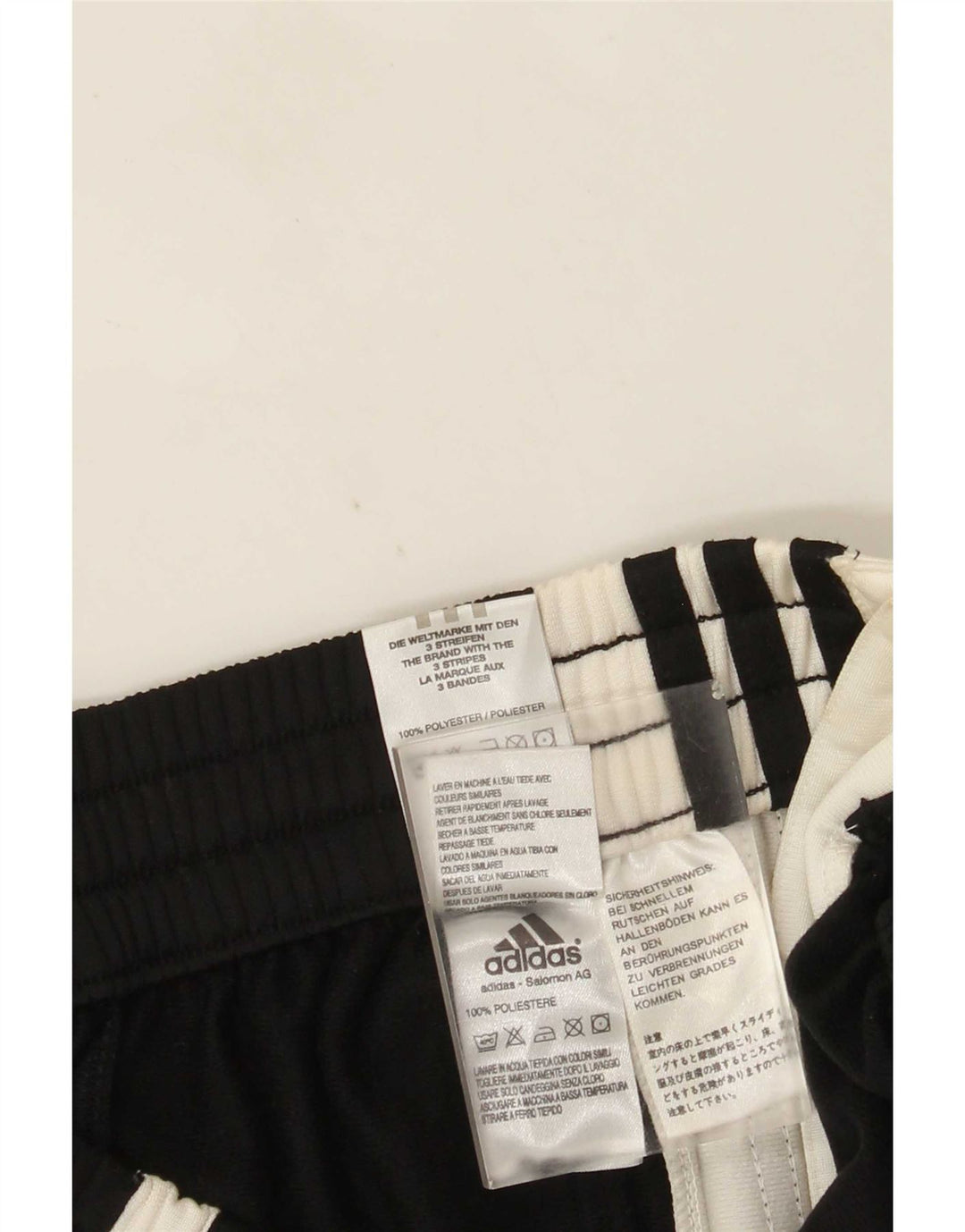 Pantaloni da tuta da uomo Adidas Small neri in poliestere color block