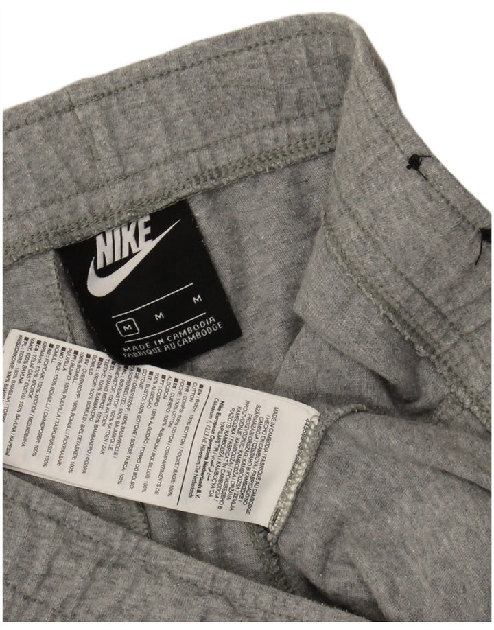 Pantaloncini sportivi Nike da uomo in cotone grigio medio