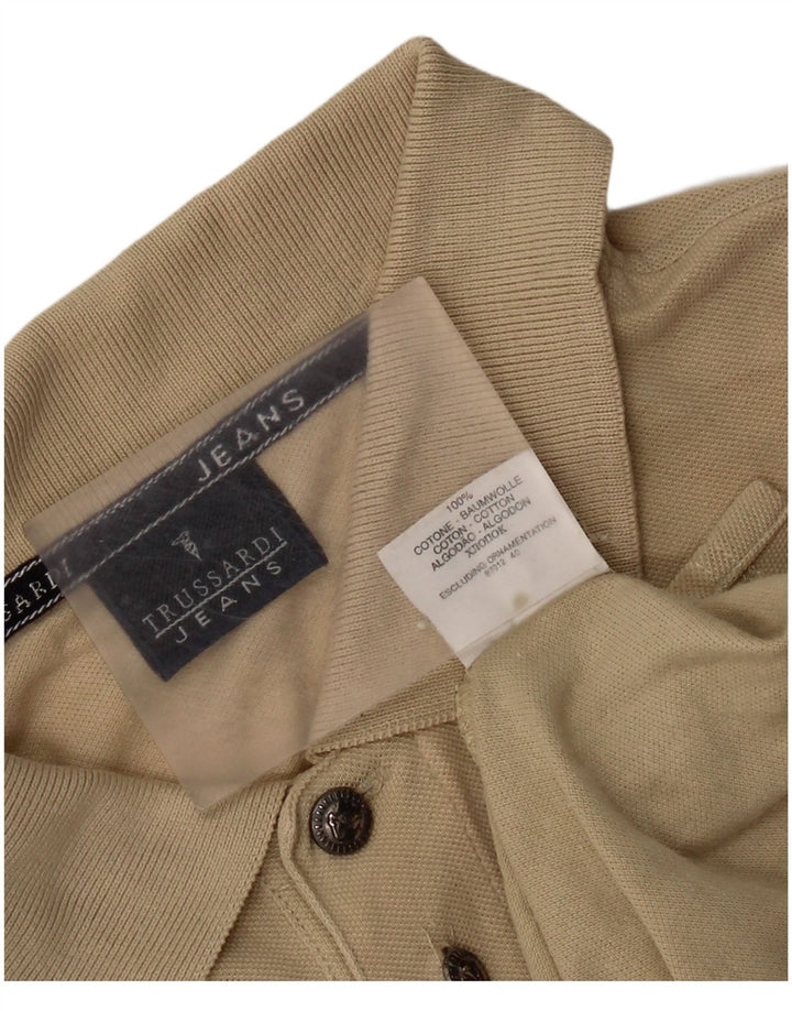 Polo Uomo TRUSSARDI JEANS Cotone Beige Medio