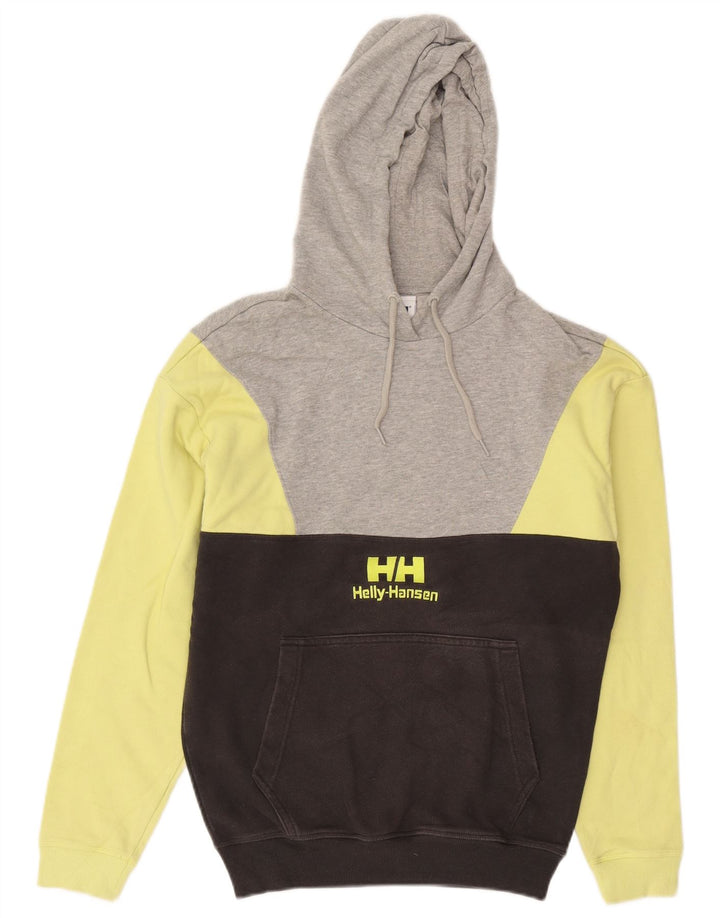Maglione con cappuccio grafico da uomo Helly Hansen piccolo multicolore a blocchi di colore