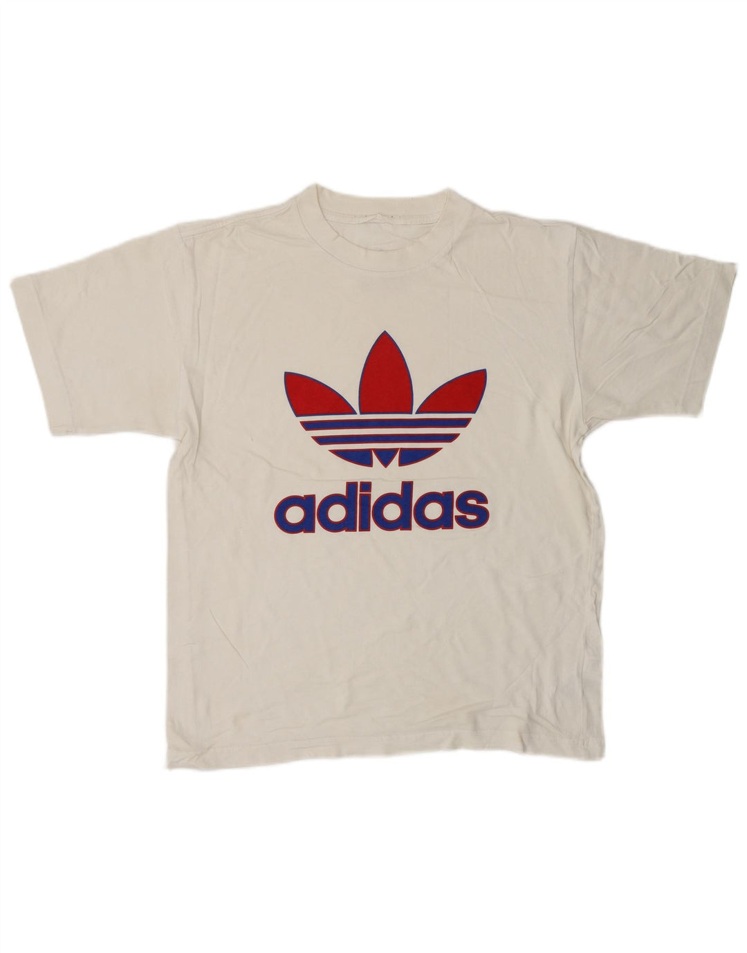 T-shirt grafica da uomo ADIDAS Top piccola in cotone bianco