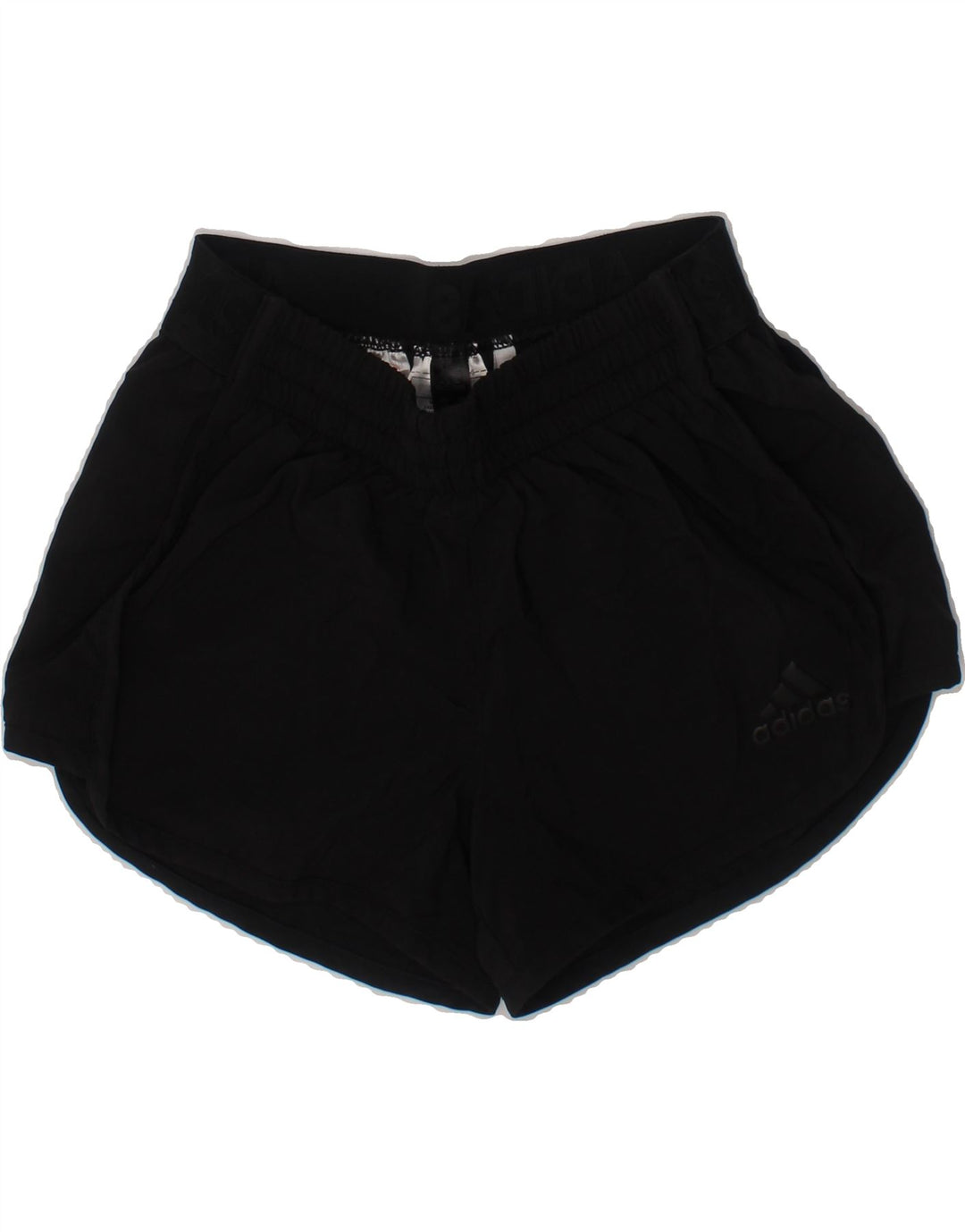 ADIDAS Girls Climalite Sport Shorts 7-8 Years  Black Polyester Vintage Adidas and Second-Hand Adidas from Messina Hembry 