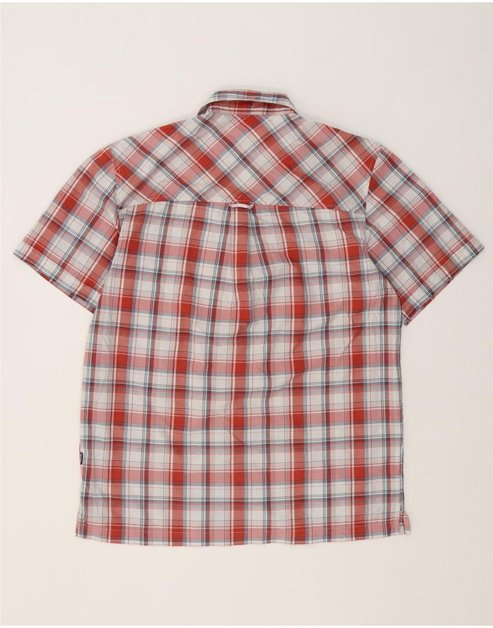 Camicia a maniche corte da uomo Rohan a quadri rossi piccoli in poliammide