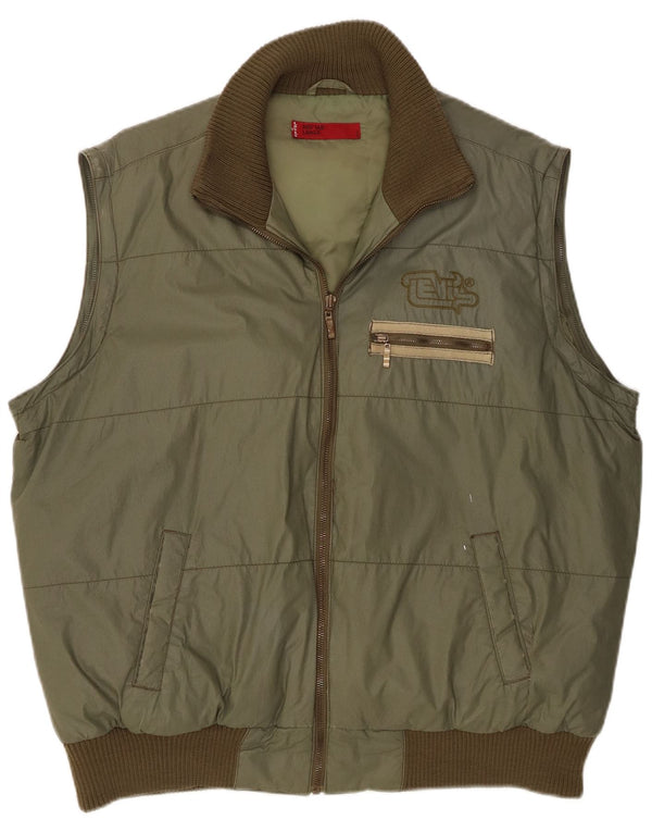 Gilet imbottito da uomo Levi's UK 40 grande cotone verde