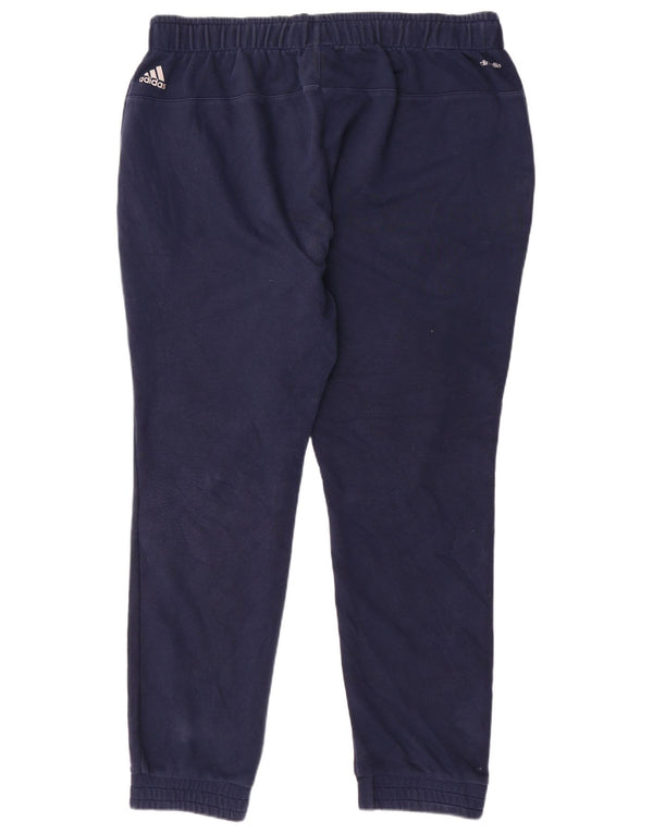 Pantaloni da tuta ADIDAS Climalite Graphic da uomo Joggers 2XL Blu navy