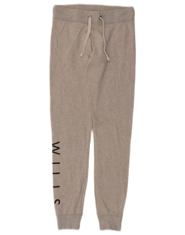 Pantaloni da tuta con grafica da donna Jack Wills Joggers UK 6 XS Cotone grigio