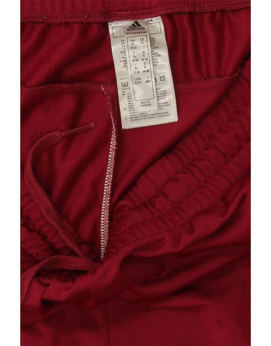 Pantaloni della tuta da donna Adidas UK 20/22 XL Bordeaux poliestere