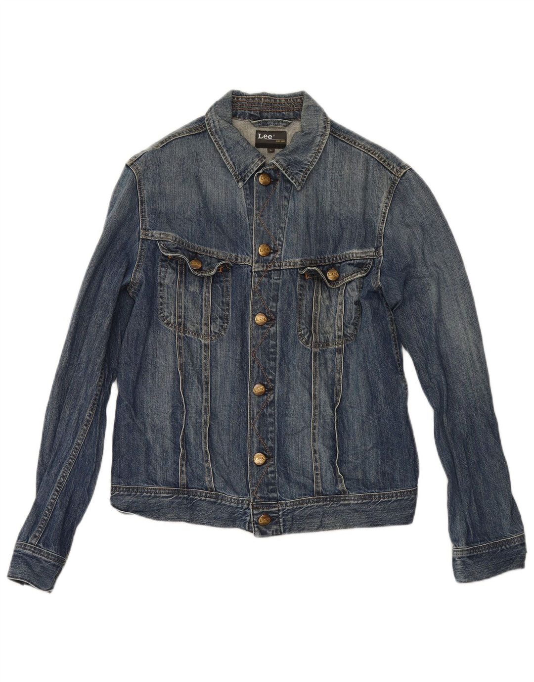 Giacca di jeans da donna Lee UK 16 grande cotone blu