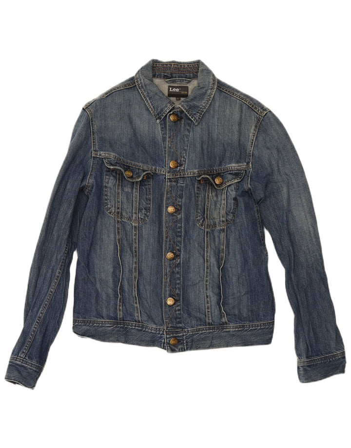 Giacca di jeans da donna Lee UK 16 grande cotone blu