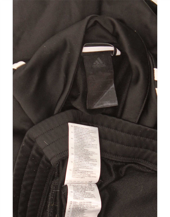 Giacca da ginnastica da uomo Adidas Large nera in poliestere