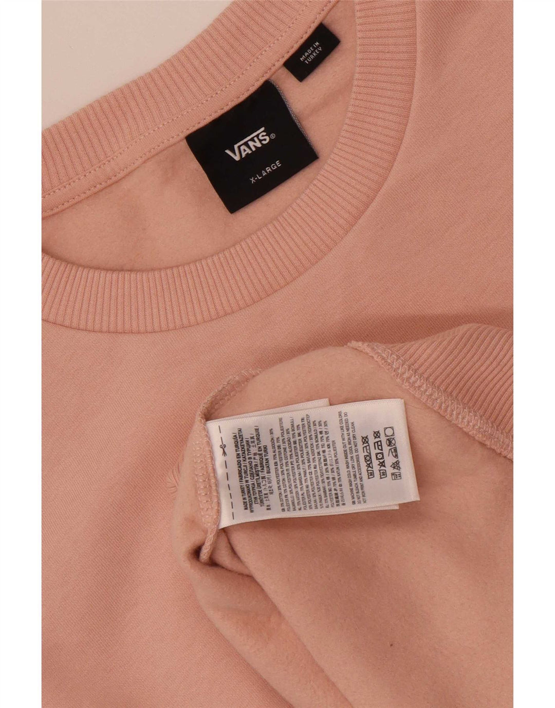 Felpa da uomo Vans Felpa XL in cotone rosa