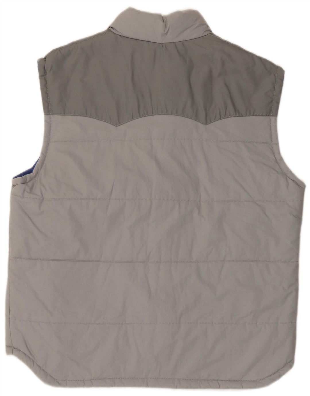 Gilet imbottito vintage da uomo IT 54 2XL Colorblock grigio