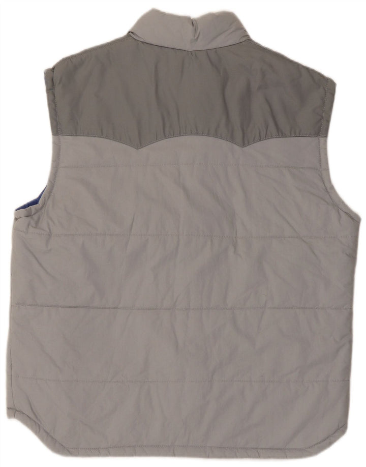 Gilet imbottito vintage da uomo IT 54 2XL Colorblock grigio