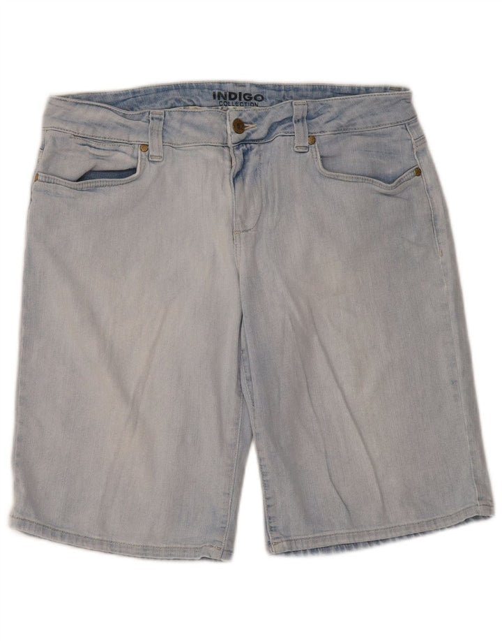 Pantaloncini di jeans da donna Marks & Spencer UK 14 Large W34 Cotone blu