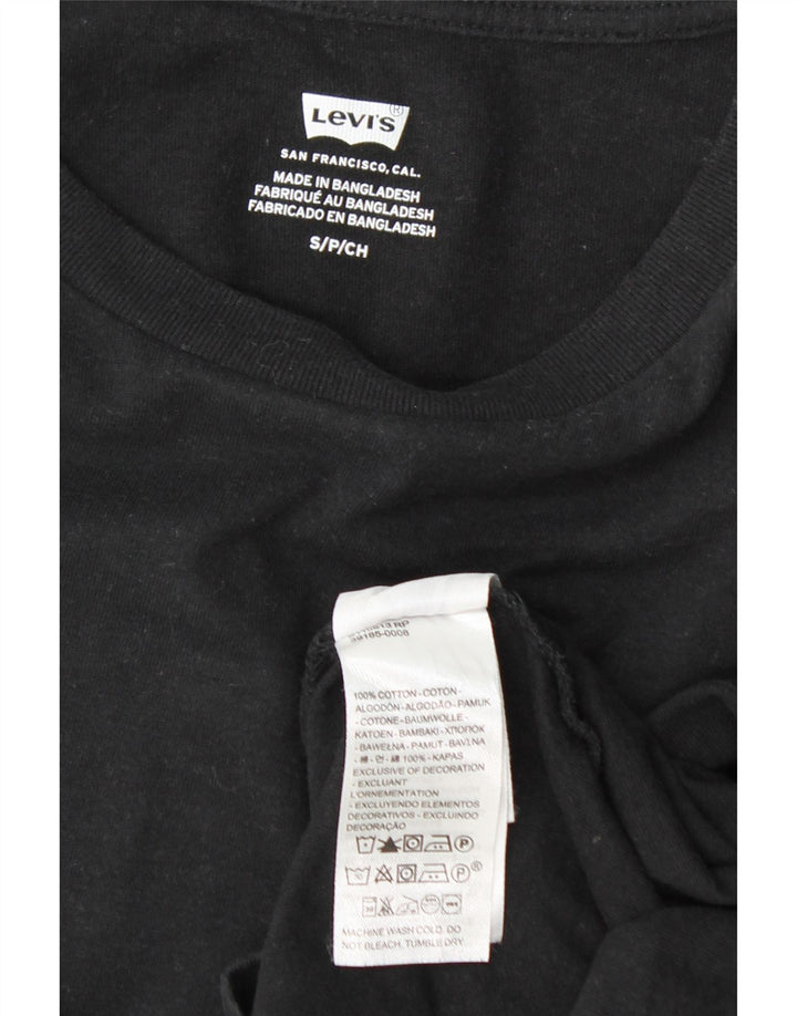 T-shirt oversize da donna Levi's UK 10 piccola in cotone nero