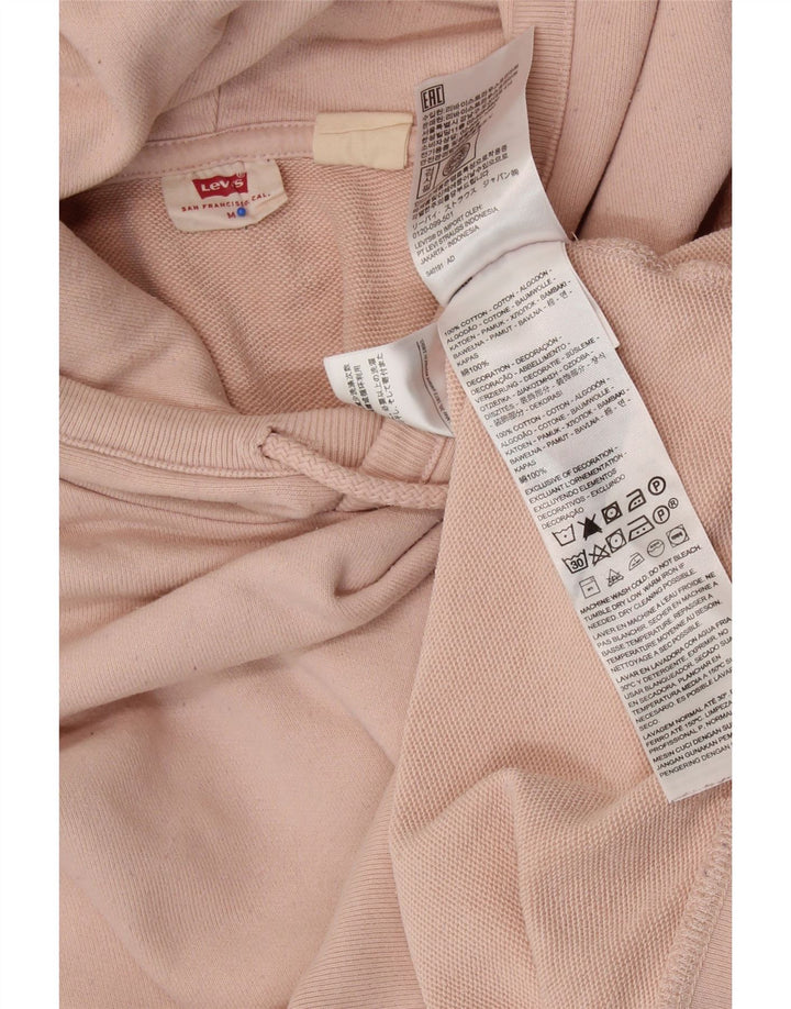 Maglione oversize con cappuccio da donna LEVI'S UK 14 Cotone rosa medio