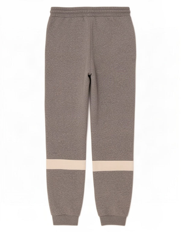 Pantaloni da tuta con grafica Fila da uomo, pantaloni da jogging, piccoli, in cotone color block grigio