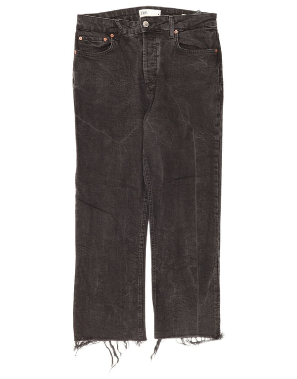 Jeans corti da donna Zara EU 42 Large W32 L25 cotone nero
