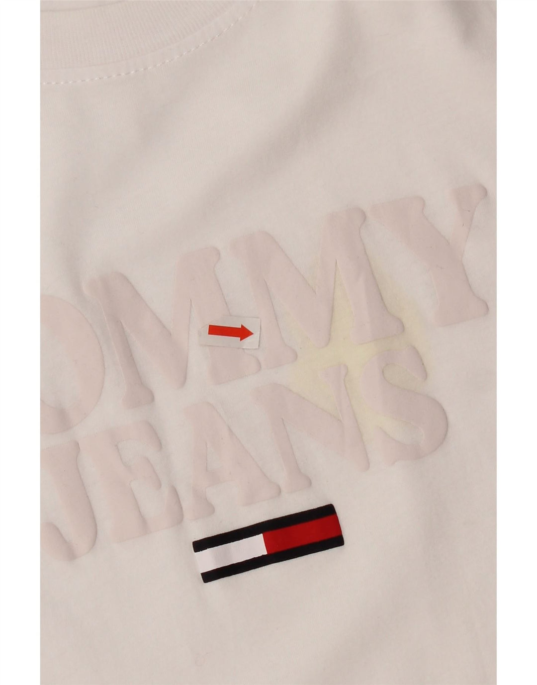 T-shirt grafica da donna Tommy Hilfiger Top UK 14 Medium White
