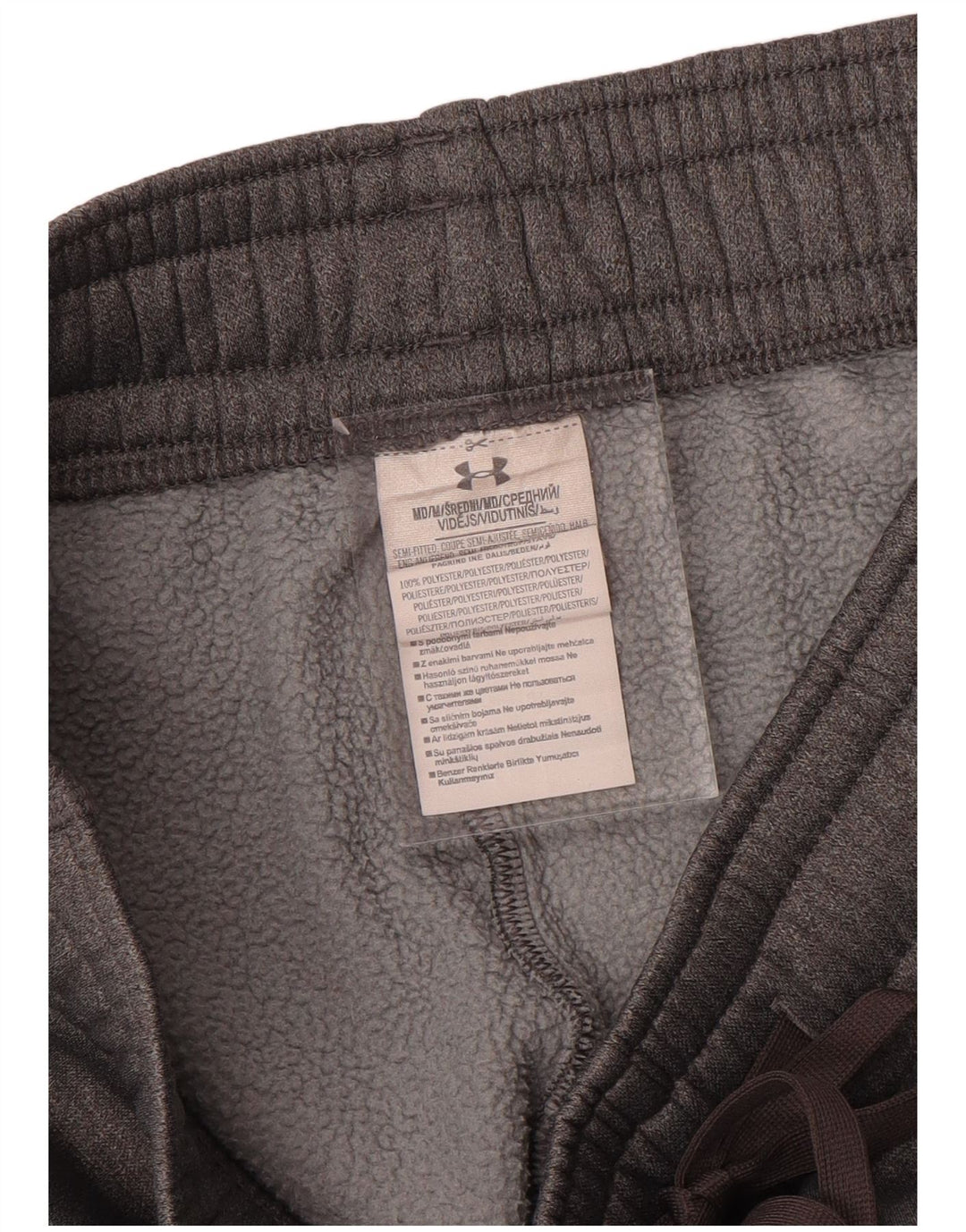 Pantaloni da tuta da donna Under Armour UK 12 Poliestere grigio medio