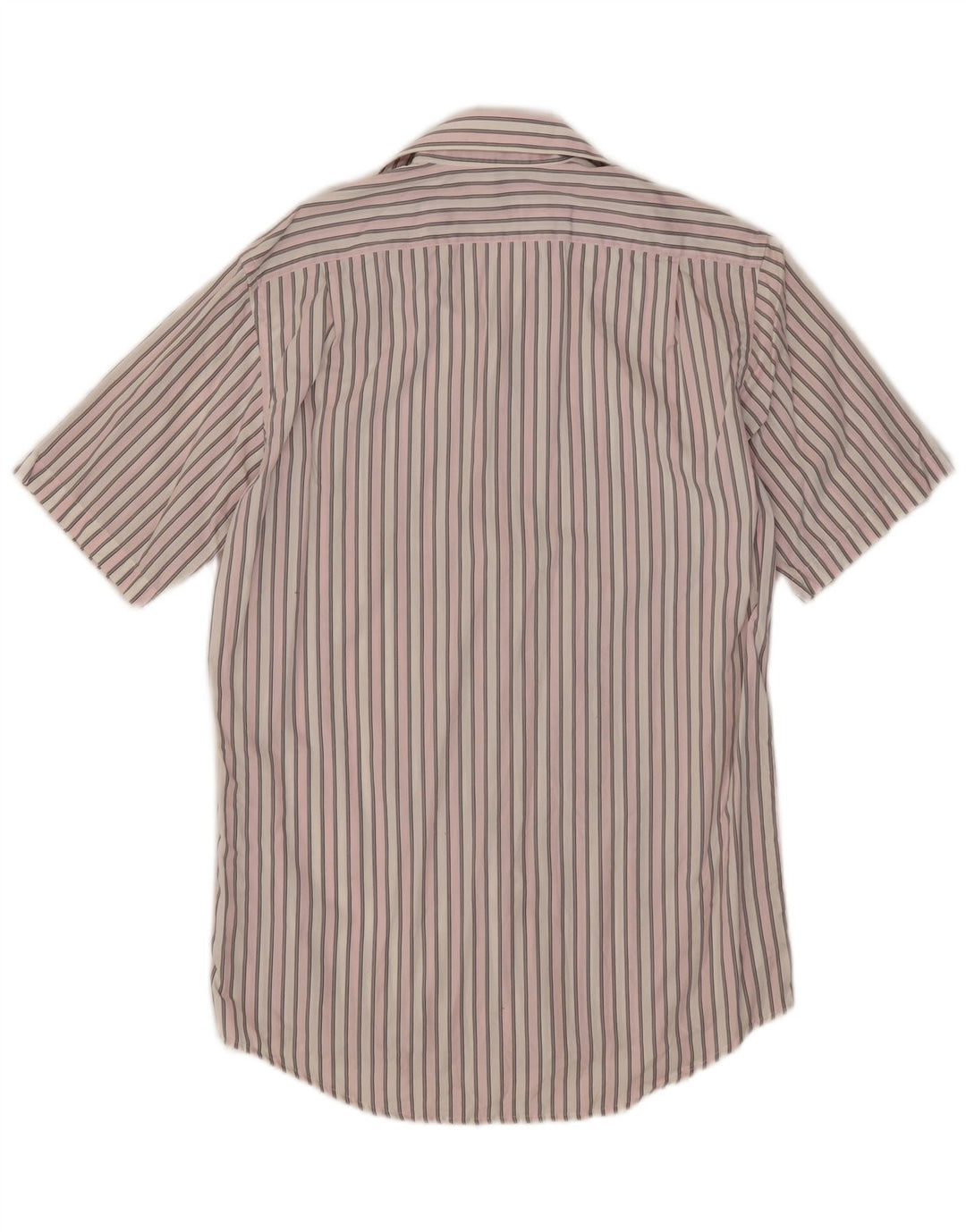 Camicia a maniche corte da uomo Lacoste taglia 38 cotone a righe rosa medio