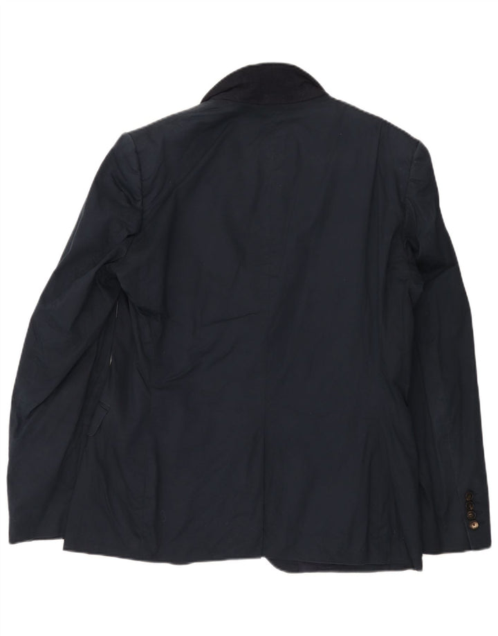 Giacca blazer da uomo a 2 bottoni Reiss UK 42 XL cotone blu navy