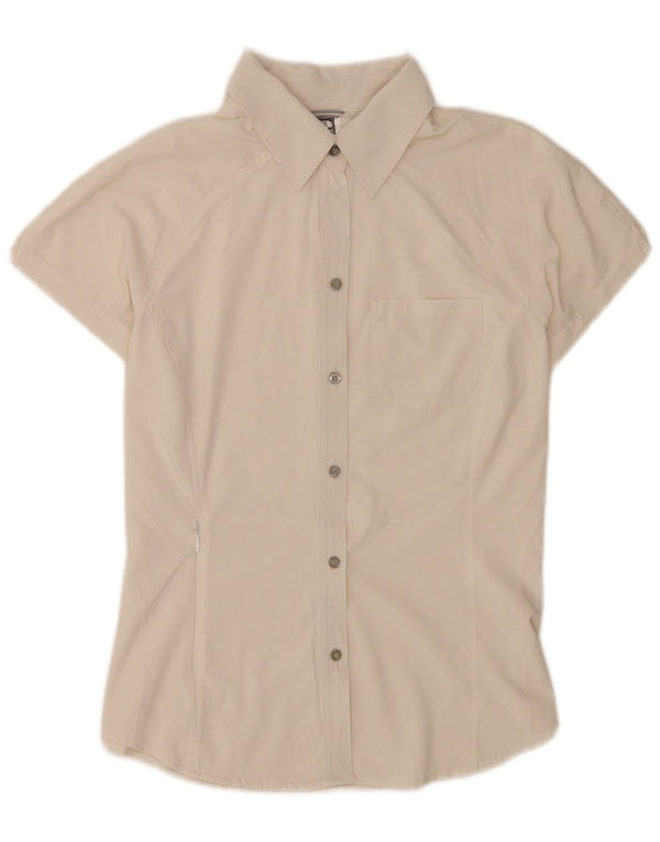 The North Face Womens Short Sleeve Regular Fit Shirt UK 12 Medium Beige