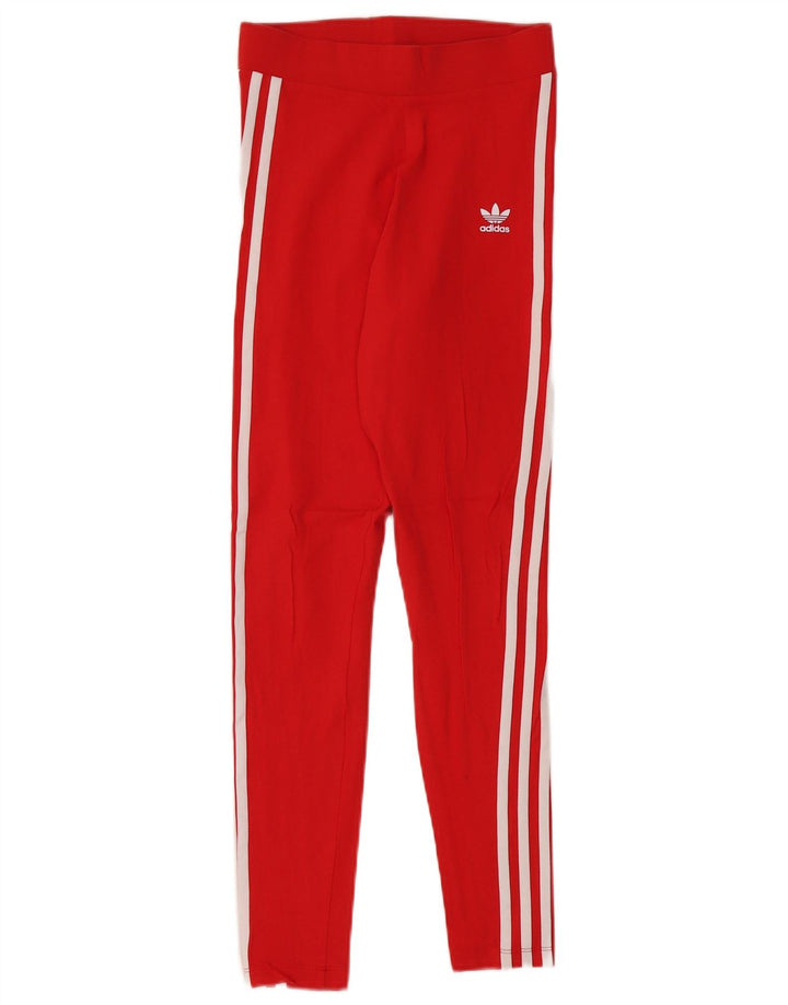 Leggings Adidas da donna UK 10 piccolo cotone rosso