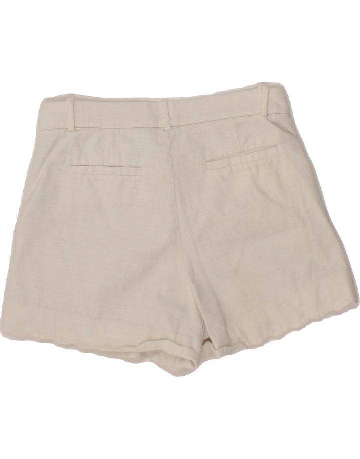 J. CREW Womens Chino Shorts US 4 Small W28 White Cotton Vintage J. Crew and Second-Hand J. Crew from Messina Hembry 