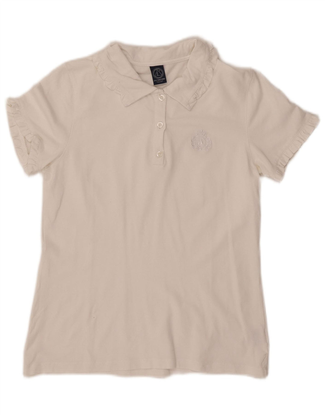 Polo da donna IVY OXFORD UK 12 cotone bianco medio