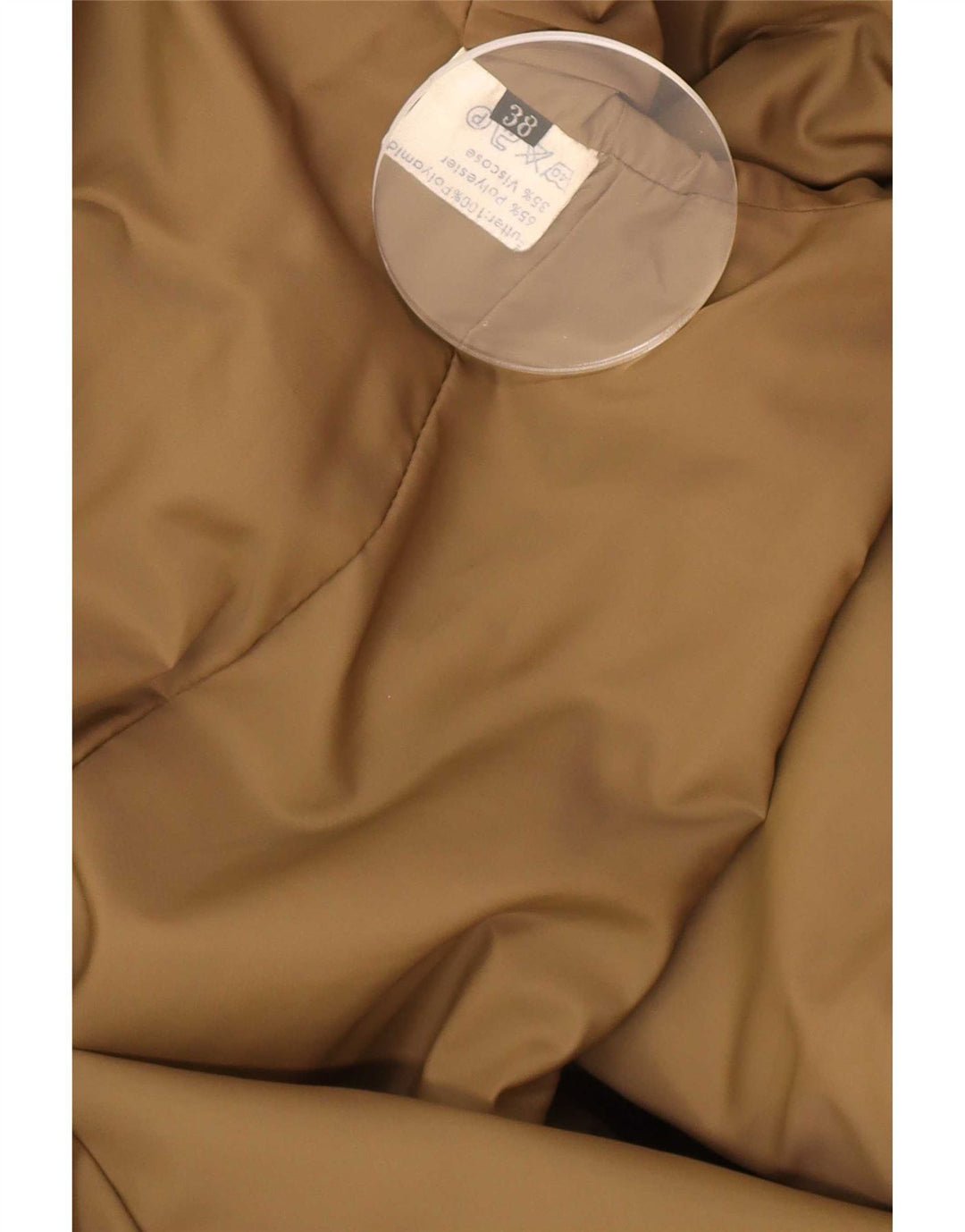 Cappotto vintage da donna EU 38 Beige medio Poliestere