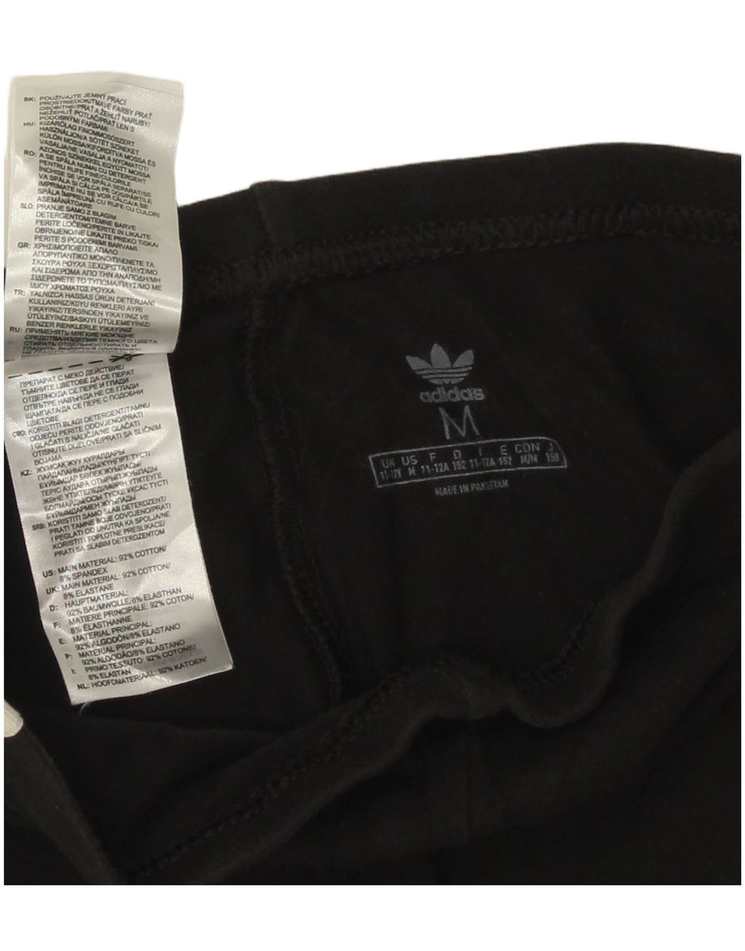 Leggings Adidas Bambina 11-12 Anni Medio Nero Cotone