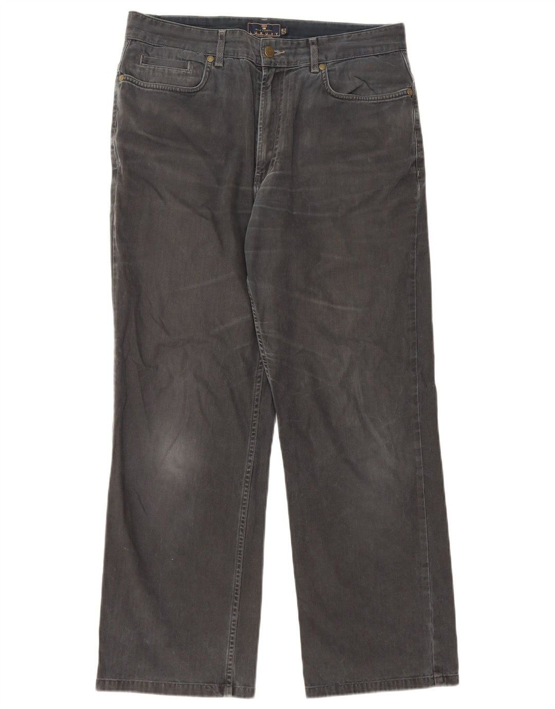 Jeans dritti da uomo Marks & Spencer Blue Harbour W34 L29 cotone nero