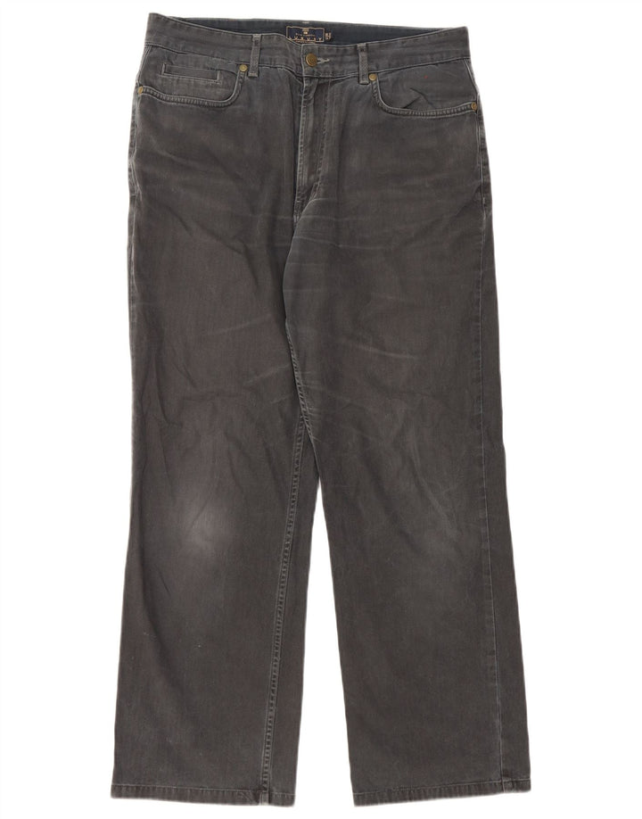Jeans dritti da uomo Marks & Spencer Blue Harbour W34 L29 cotone nero